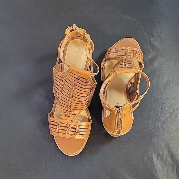 MERONA PEEP TOE CUTOUT WOMEN"S WEDGE STYLE SANDAL - Picture 5 of 14